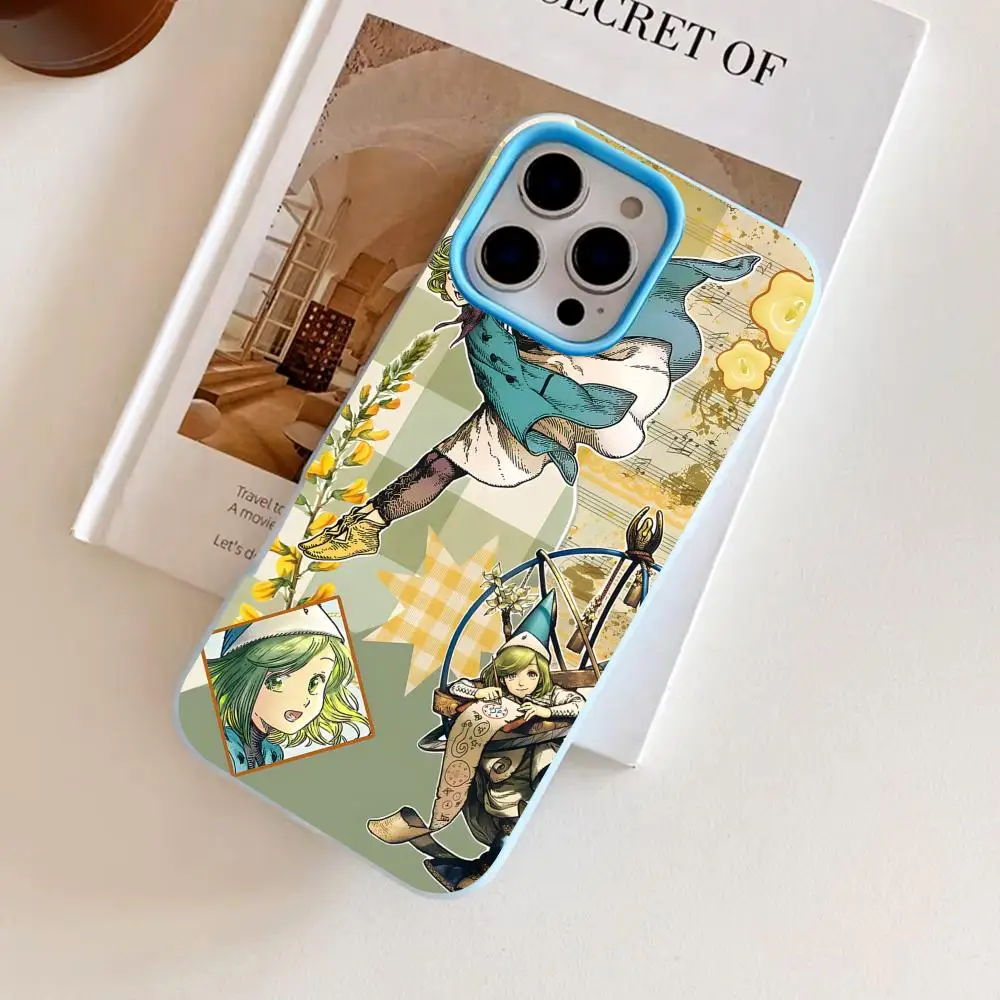 

Witch Hat Atelier Coco Phone Case for iPhone 17 16 15 14 13 12 11 Air Pro Max Plus Jelly Double layer Light Blue Cover