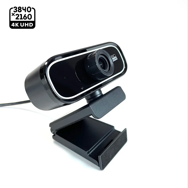 EXHQDR UHD 4K USB Webcam, New Upgraded Model with 120° Wide-Angle Lens and Manual Focus. This Plug-and-Play Computer Peripheral