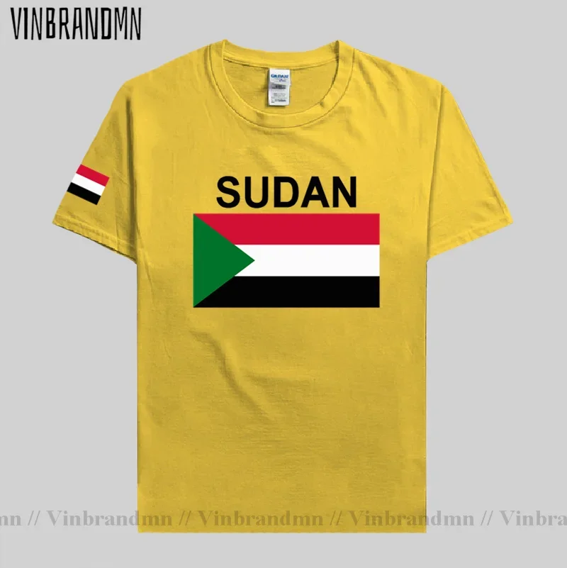 North Sudan Sudanese mens t shirt 2021 jerseys nation team tshirt 100% cotton t-shirt clothing tees country sporting SDN Islam