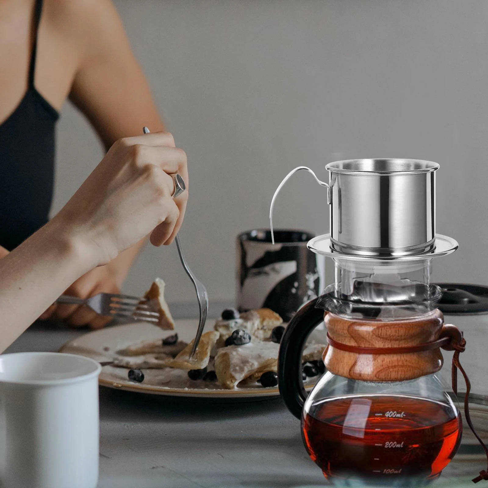 

Vietnamese Coffee Dripper Stainless Steel Filter Funnel Tool 304 Material Maker Gifts Kitchen Bar Utensils