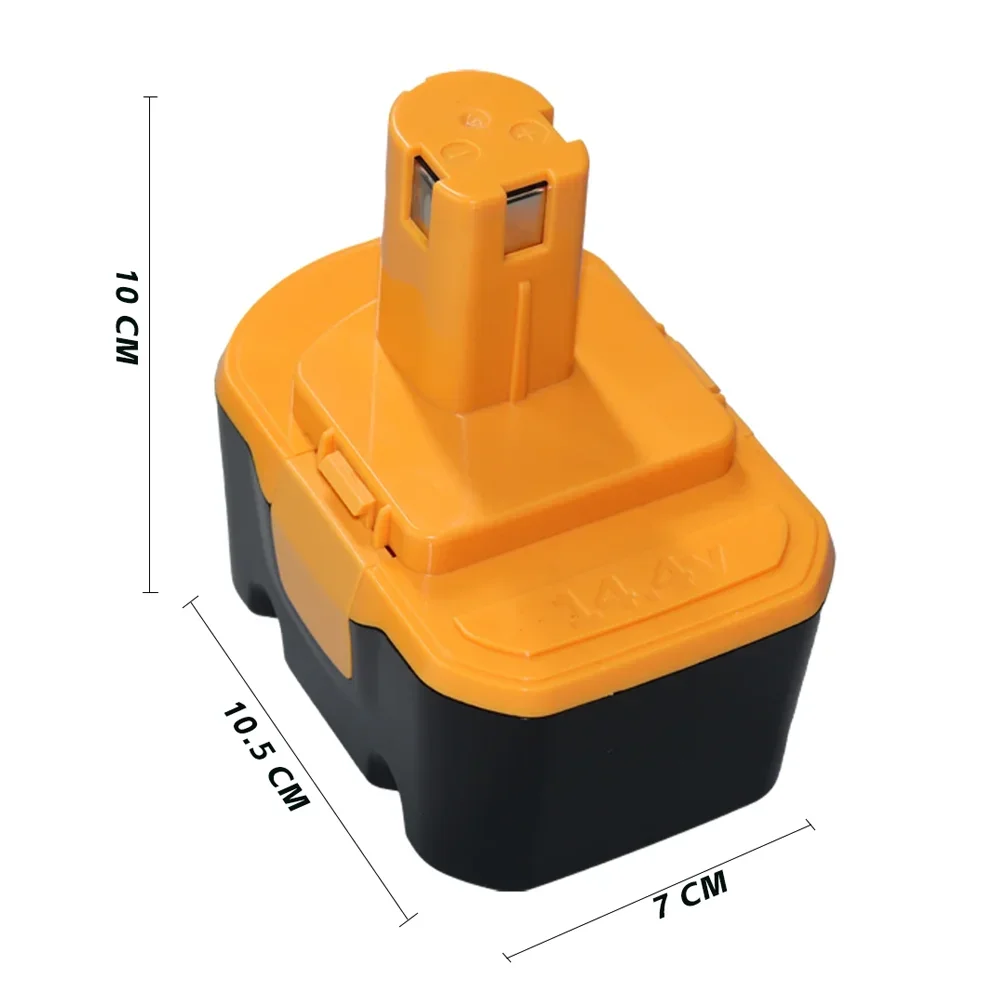 14.4V For Ryobi Battery 6800mAh SaftSafety Compatible R10521 RY6201 RY6202 130224010 130224011 130281002 1400144 1314702