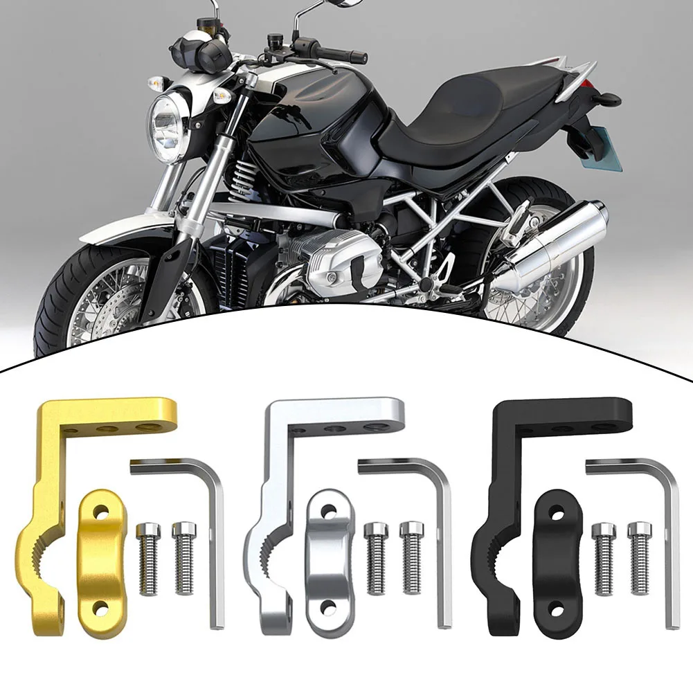 Rear View Mirror Holder 22mm Handlebar Bracket Bike Customization M10 M8 M6 Threaded Holes Stylish Metallic Finish
