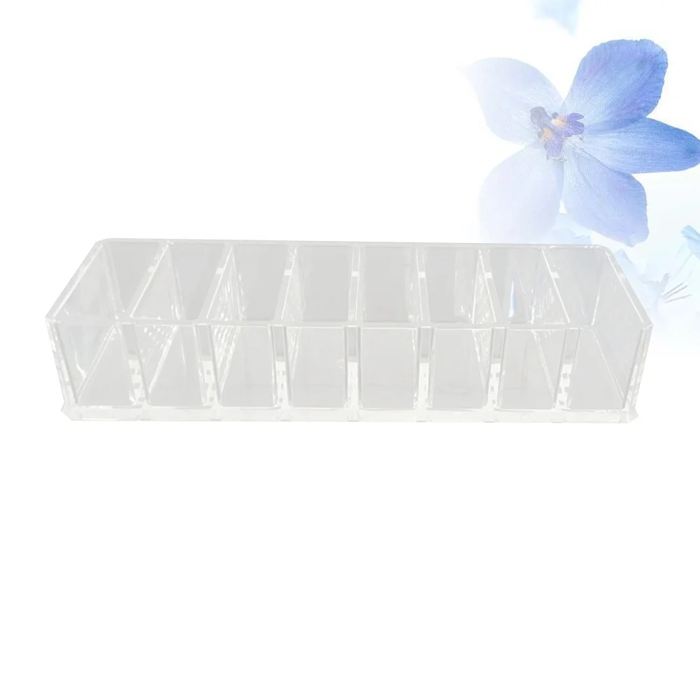 منظم المكياج صندوق تخزين أكريليك شفاف لأحمر الشفاه وكريم الأساس والماسكارا وعرض المجوهرات في الحمام