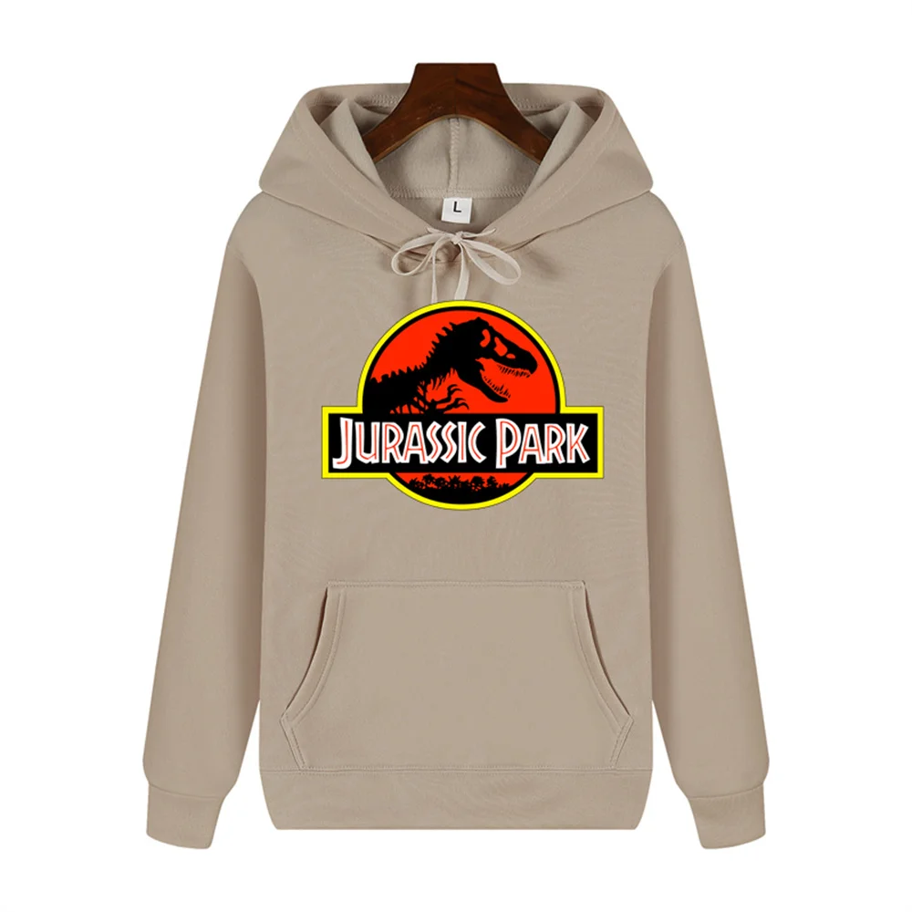 Jurassic Park Personality print Autumn/Winter Comfort soft thickened men\'s high quality casual fashion warm street hoodie