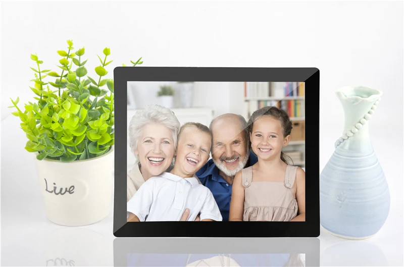 Heißer Verkauf Großhandel 10,1 Zoll elektronisches digitales Fotoalbum schlanker LCD-Bilderrahmen elektronischer Bilderrahmen