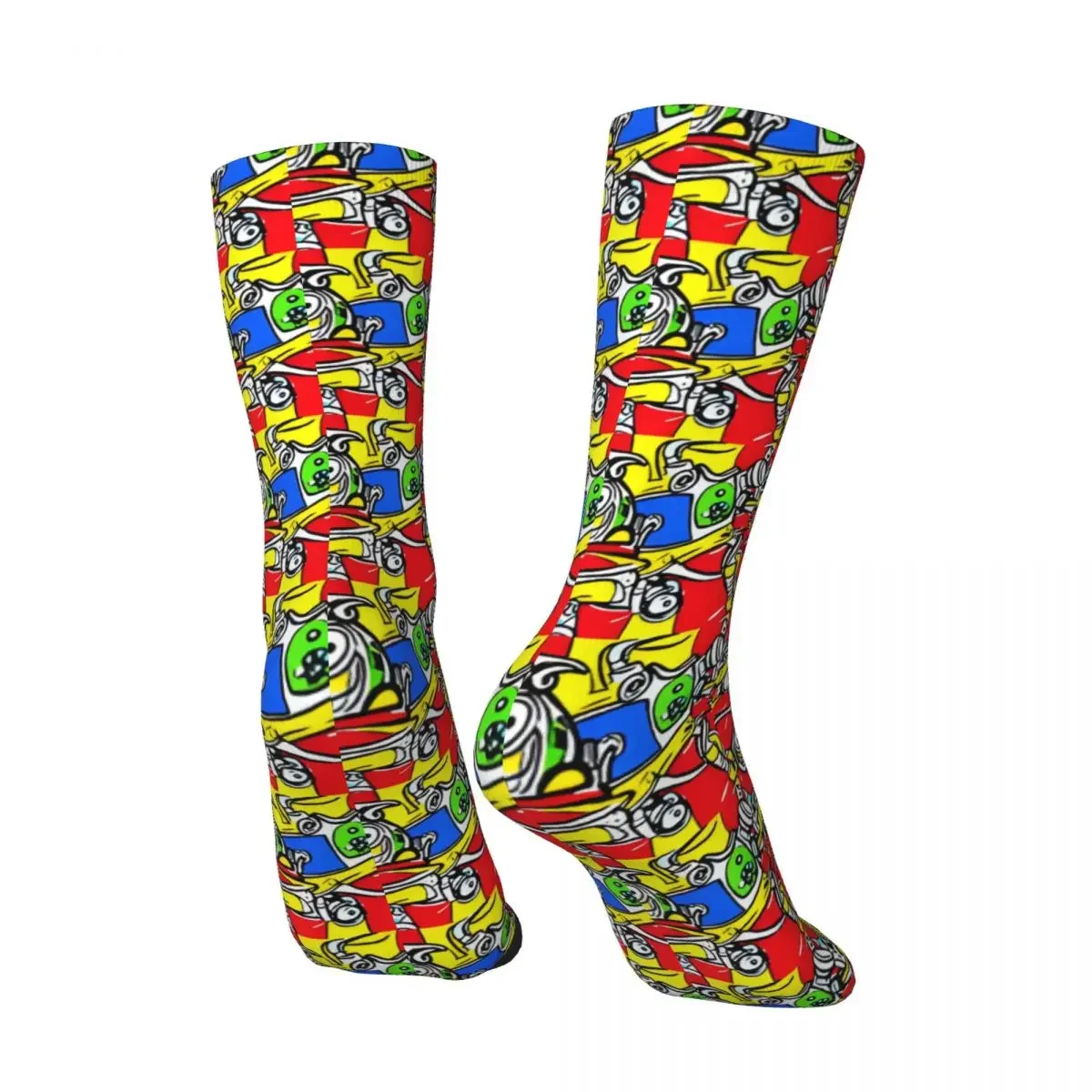 Copy Of Square Abstract Art Pattern Men's Socks Retro Harajuku Street Style Novelty Seamless Crew Sock