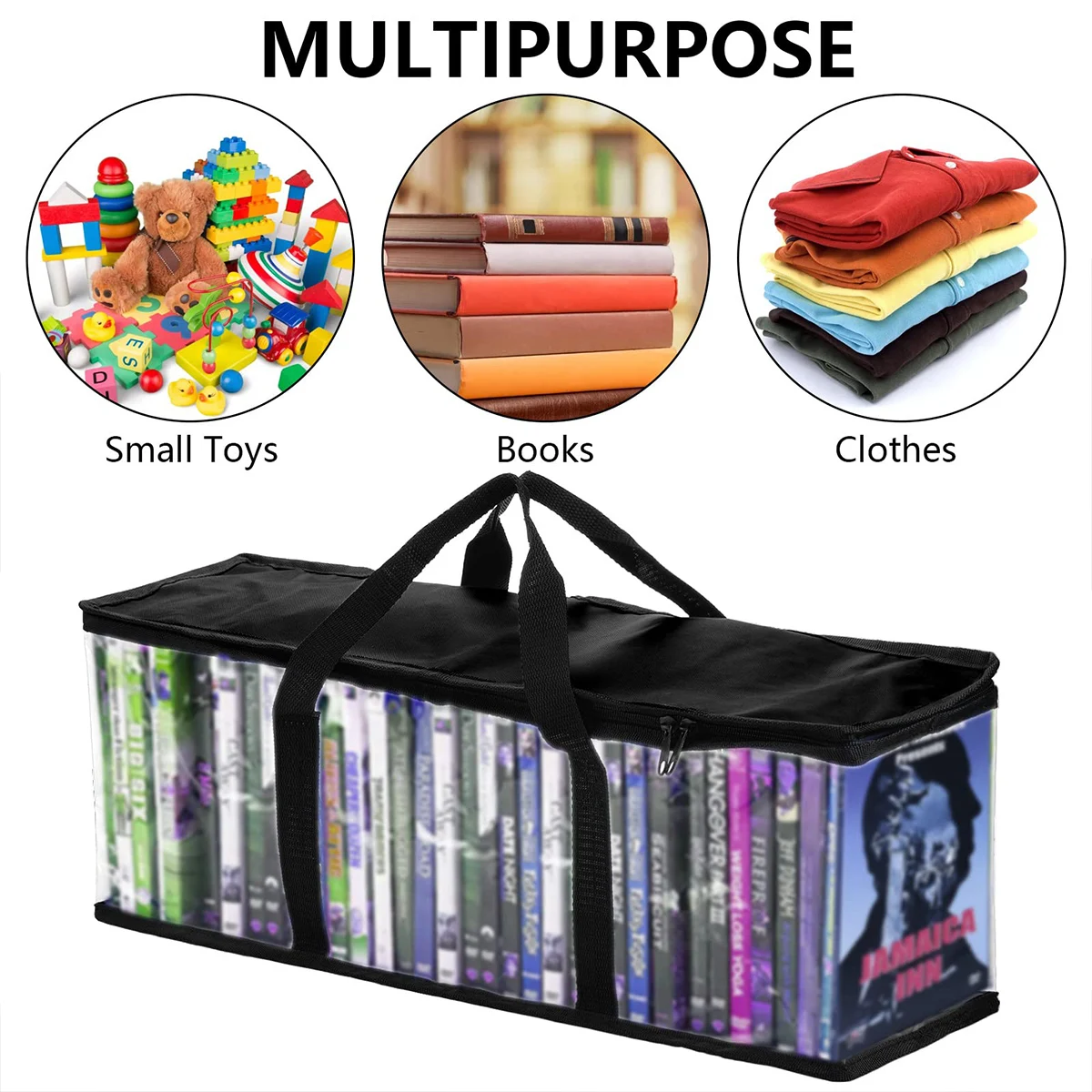 

Black Minimalist Handheld Storage Bag Baseball Cap Book Storage And Organizing Bag Waterproof And Moisture-proof Storage Bag