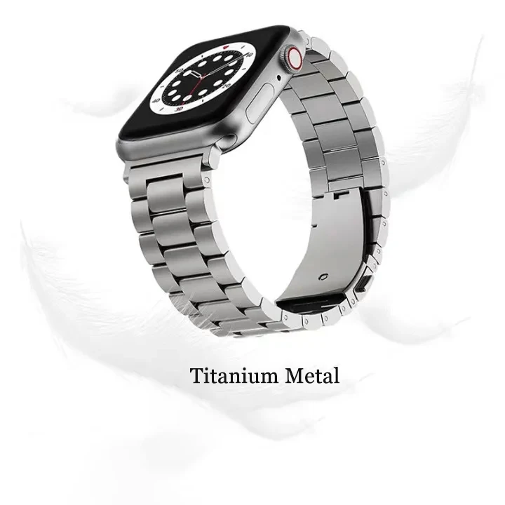 Titanium Horlogeband Voor Apple Horloge Ultra 7 6 Se 44Mm 49Mm 38Mm 42Mm Sport Armband Riem voor Iwatch Band Metalen Lus Accessoires