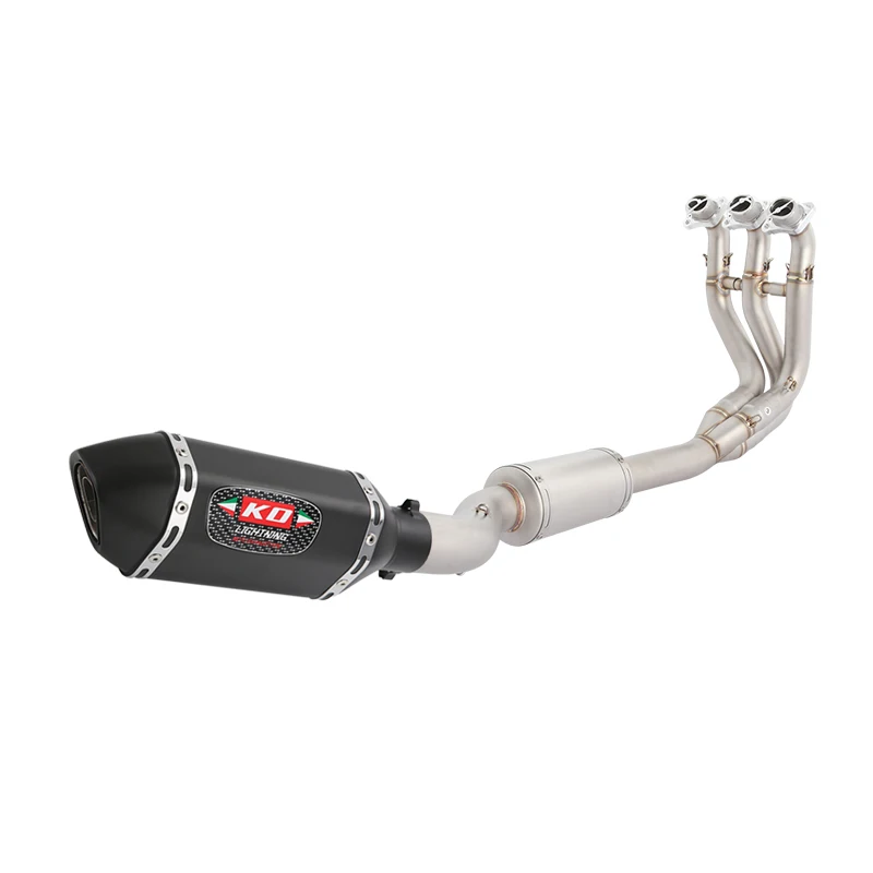 

Full System For Triumph Trident 660 2021-2025 Tiger 660/660 Sport 2022-2025 Exhaust Header Pipe 51mm Muffler Removable DB Killer