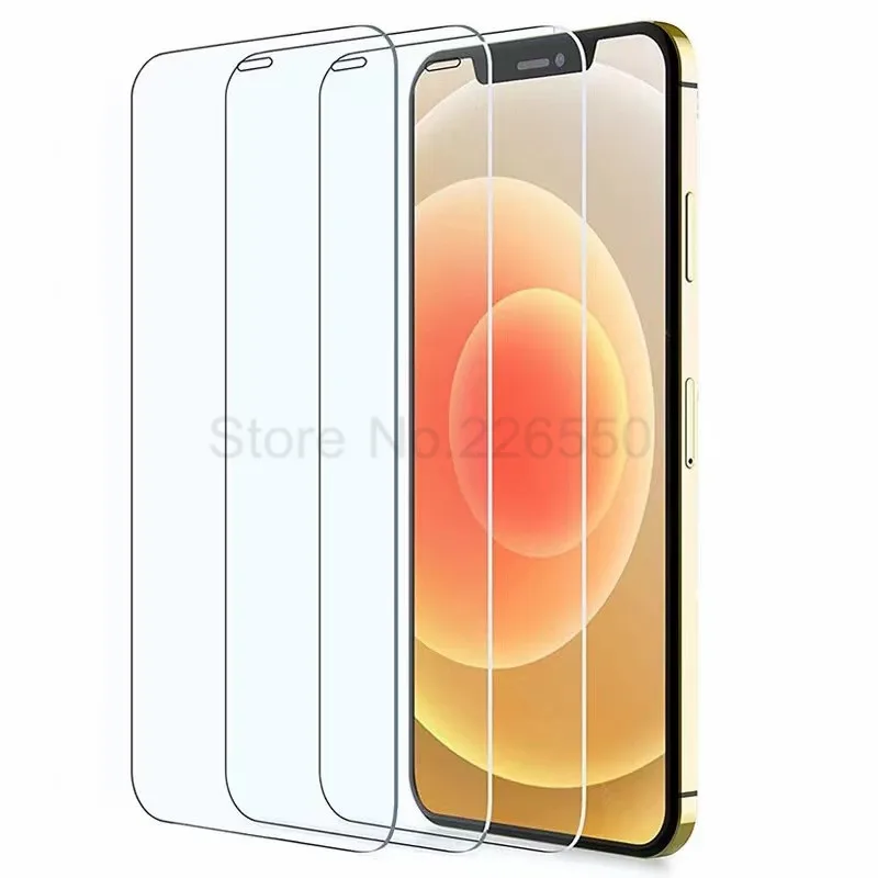 

50Pcs Protective Glass For iPhone 11 12 13 14 15 16 Pro Max Mini Screen Protector For iPhone X XR XS SE 7 8 Plus Tempered Glass