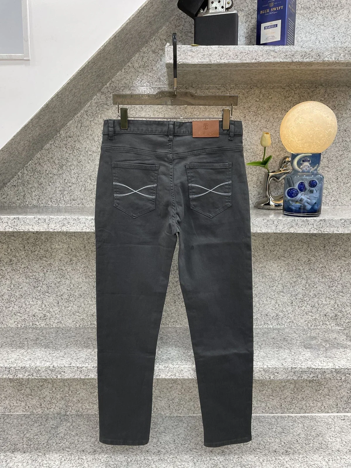 BILLIONAIRE OECHSLI Jeans aus dicker Baumwolle für Herren, 2025, Herbst und Winter, neue Business-elastische, gerade, modische Qualität, 29–38 lange Hosen