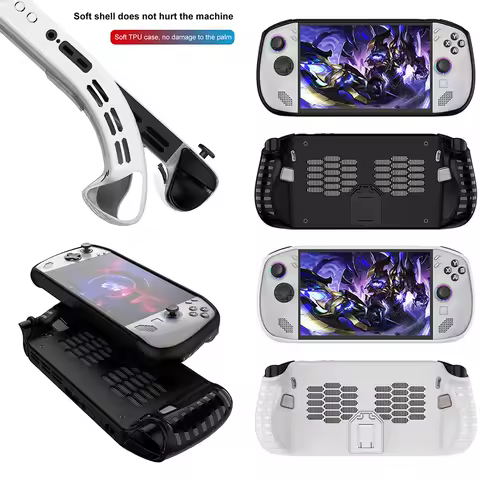 TPU Case for Lenovo Legion Go S Gaming Handheld Anti-Scratch Full Protective Case Ergonomic Protection Cover Soft TPU Cover Case