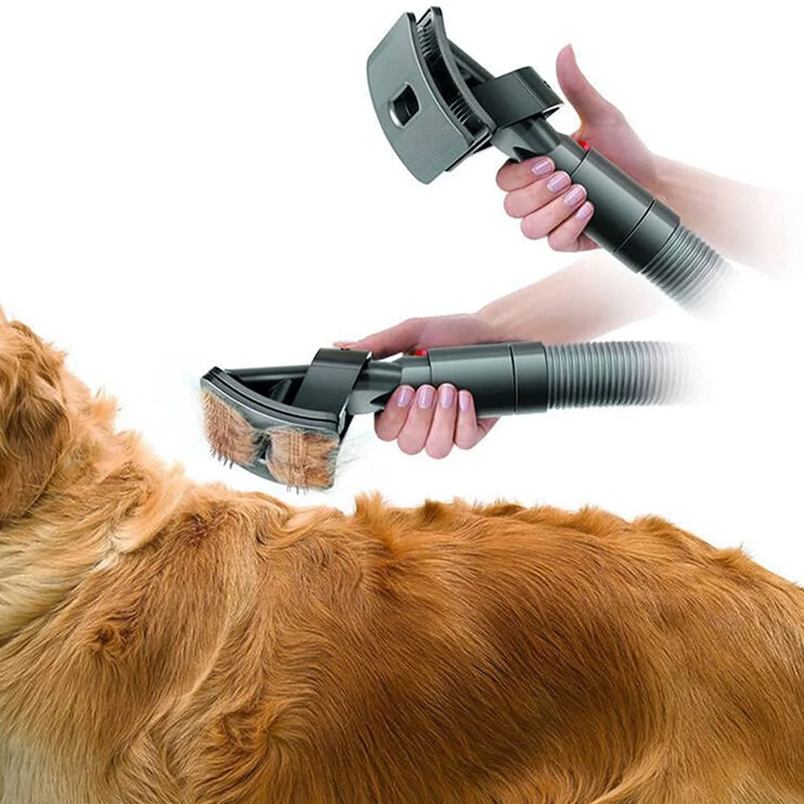 أدوات A09G-Groom للمكنسة الكهربائية Dyson V15 V11 V10 V8 V7 V6، أداة تهذيب الحيوانات الأليفة، مع محول مرفق وقفل الزناد