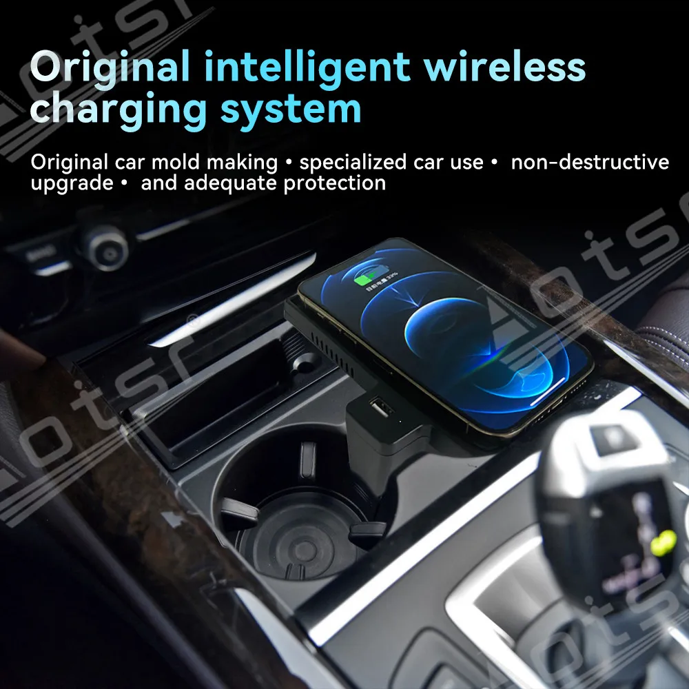 Wireless Charger For BMW X5/X6 (F15/F16) Old Model Mobile Phone USB Charging Pad Accessories For iPhone Xiaomi Samsung ETC.