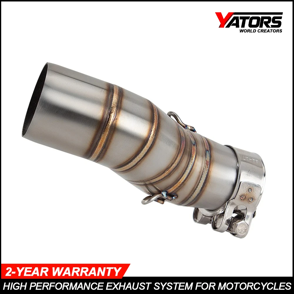 For CFMOTO 450MT MT450 IBEX450 Euro 5+ E5 51MM Motorcycle exhaust pipe adventure moto escape kit motobike exhaust middle pipe 5