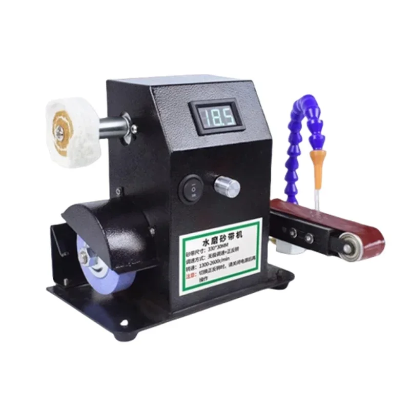 

New Water-cooled Knife Grinder Automatic Small Electric Belt Sander Universal Knife Sharpener Sharpening Scissors Machine Househ