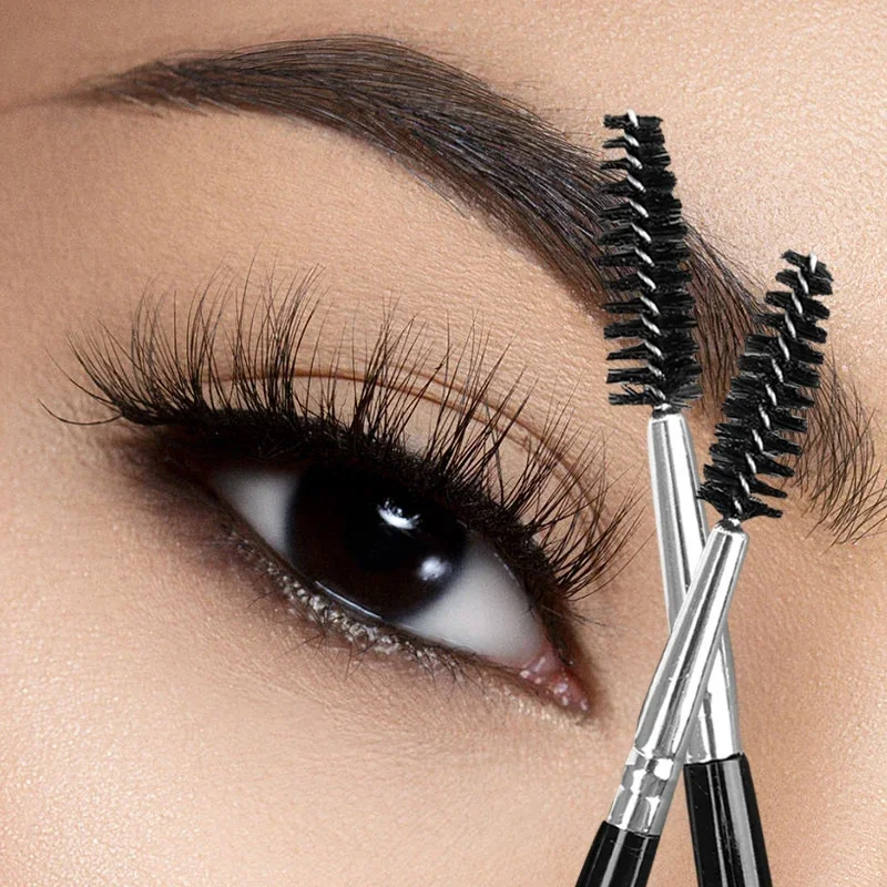 Eyebrow Mascara Makeup Brushes Long Handle Eyelash Eye Brow Cream Brush Cosmetic Brush Curling Eyelashes Extension Make Up Tools