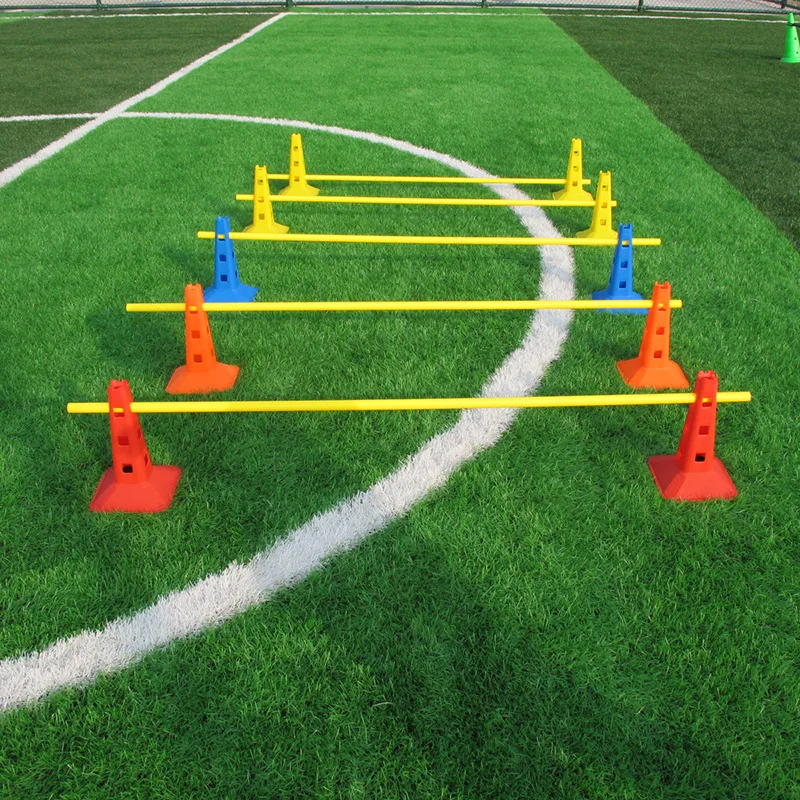 10PCS Durable Soccer Training Cones Set Colorful Marker Bucket Obstacles Props Agility Training Football Hurdles Roadblocks