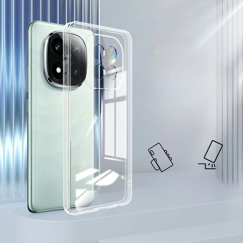 Fotografia 3: Casos de telefone para xiaomi poco x7 5g claro transparente macio tpu silicone capa traseira para poco x7 escudo protetor