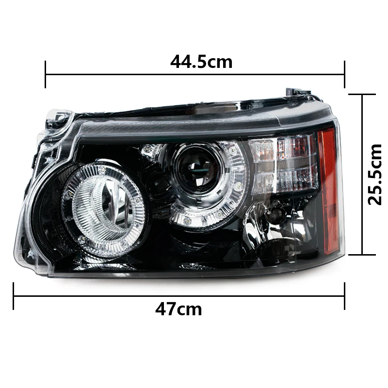 2PCS Headlamp Headlight Assembly For Land Rover Range Rover Sport L320 2010 2011 2012 2013 Car Front Bumper Head Light Lamp