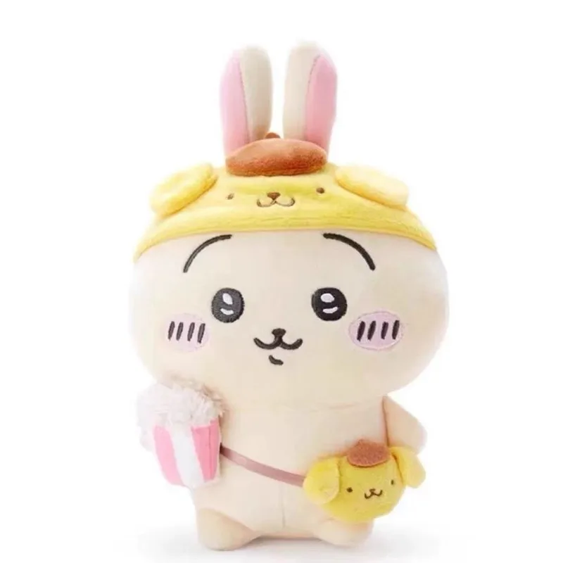 

MINISO Chiikawa Sanrio с большими ушами собаками, пудинг, собака, СШАги, плюшевая кукла, кулон, мультяшный милый кавайный милый подарок на день рождения, праздничные подарки