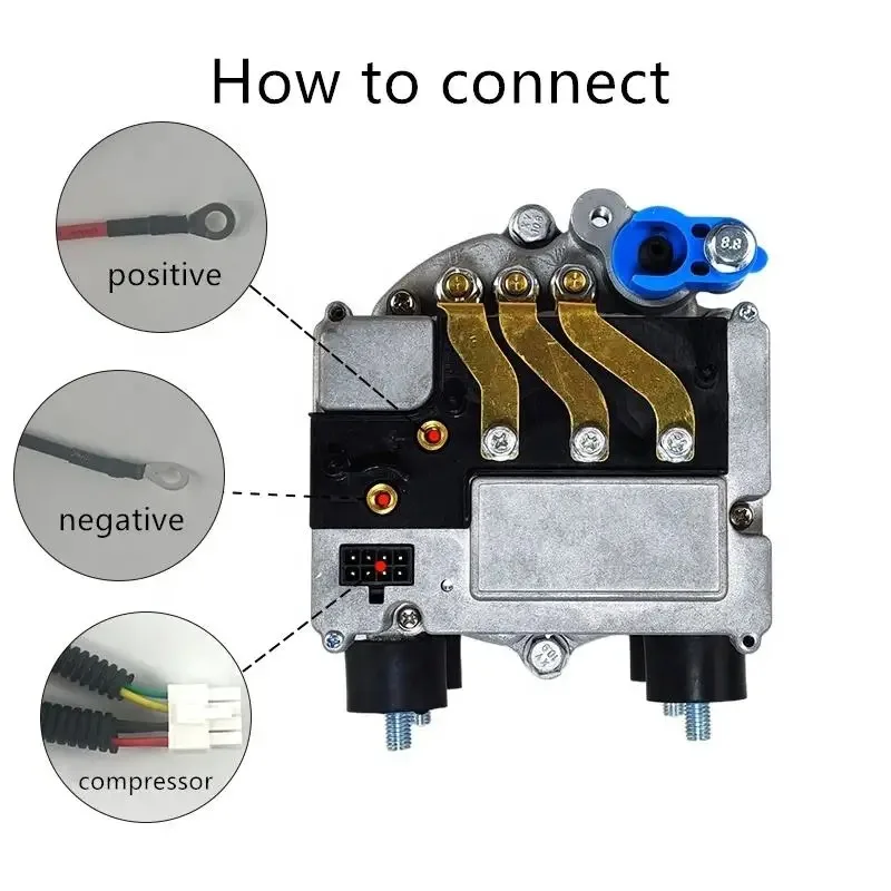 DC 12V/24V Electric Air Compressor for Auto Car Conditioning New Parking Cooler Systems Scroll Engine Parts