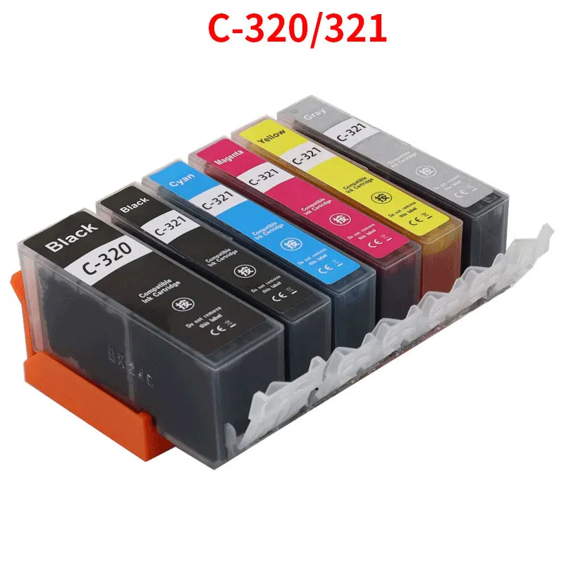 For Canon BCI320 BCI321 BCI-320 ink Cartridge Compatible  for PIXUS IP3600 IP4600 IP4700 MX860 MX870 MP540 MP550 MP560 Printer