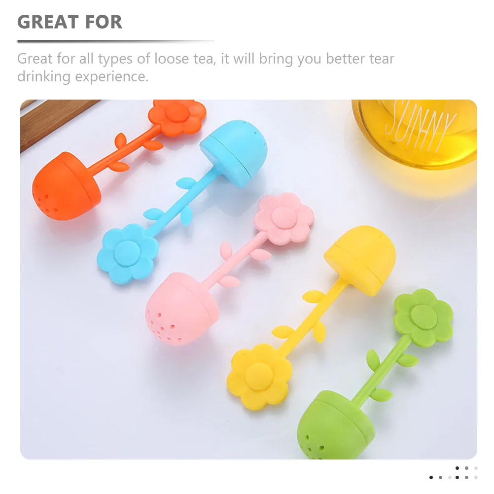 

2 Pcs Tea Filter for Infuser Sifter Strainer Loose Sieve Leaf Silicone Strainers