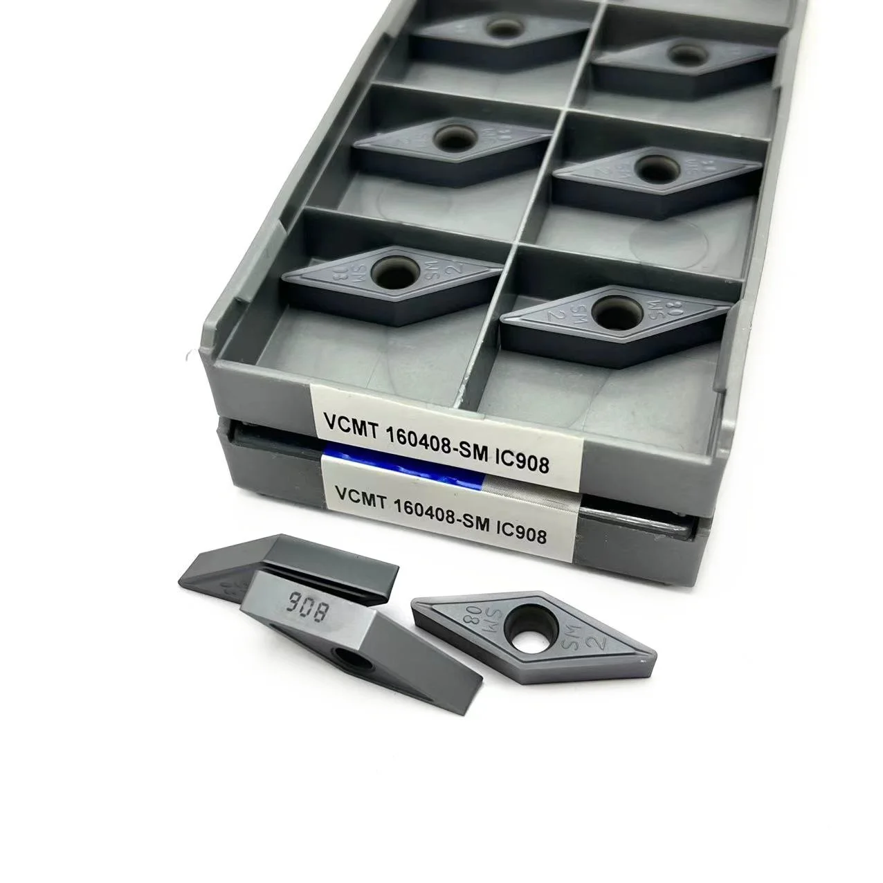 10 pz inserto in metallo duro VCMT160404 VCMT160408 MA VP15TF UE6020 US735 fresa cilindrica per metalli VCMT tornio utensile per tornitura CNC