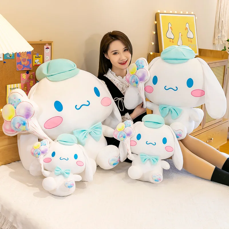 

Sanrio плюшевая игрушка Kawaii синий воздушный шар Cinnamoroll плюшевая кукла-животное детские подарки на день рождения