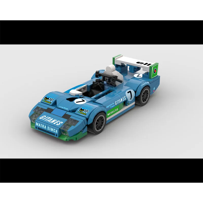 

MOC-207907 Iconic Champion Race Car Building Block Model 254 Parts MOC Creative Boy Children's Birthday Building Block Toy Gift