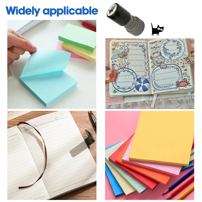 4 أنماط لطيف القط الأسود ختم DIY بها بنفسك سكرابوكينغ، التدريس الفصول الدراسية، هدية ملهمة للمعلم والديكور القرطاسية #6