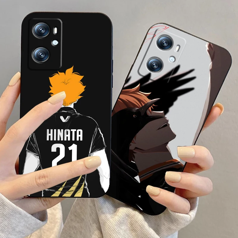 Anime H-Haikyuu T-Tobio For OPPO Find X6 X5 X3 A54S A5 A94 A16 A53S A57 A74 A72 A98 A78 A96 A9 5G Black Cover Phone Case