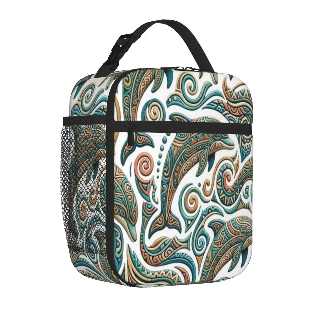 Bestselling DOLPHIN ART Portable Design Neoprene Lunch Bag Outdoor Barbecue Canvas Lunch Bag