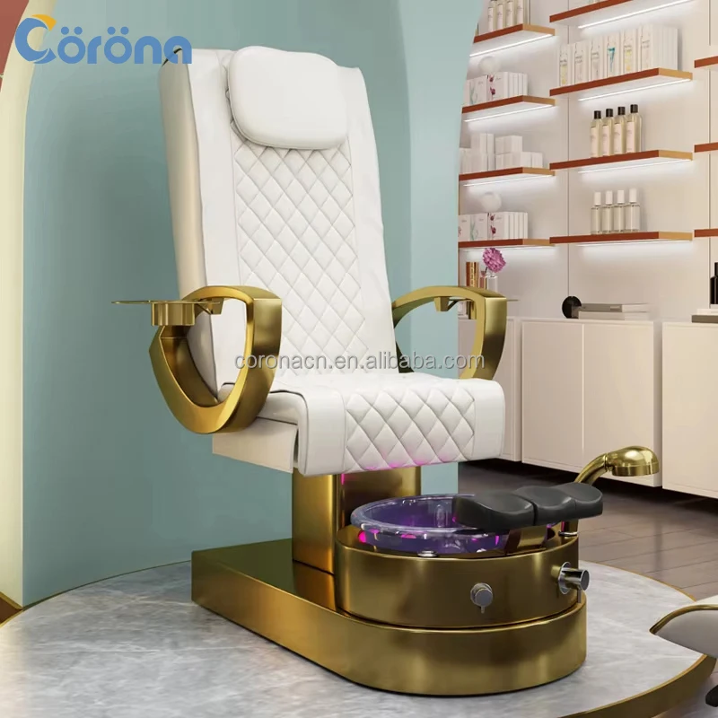 

Professional No Plumbing Foot Spa Chair Manicure Pedicure Chair Luxury for Nail Salon
