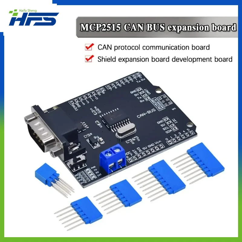 

MCP2515 EF02037 CAN BUS Shield Controller Board Communication Speed High CAN V2.0B Module For Arduino For Freaduino DIY KIT