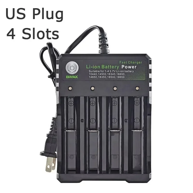 1-3 Stück Batterieladegerät mit 2, 3 oder 4 Steckplätzen, 110V/220V, USB-A-Anschluss für 18650-Lithium-Akkus, 3,7V wiederaufladbar – Detail 7