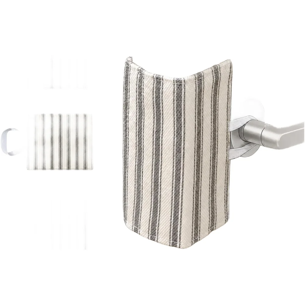Soft Door Latch Cover Baby Safety Noise Reduction Locking Pad Black For Nursery Home Indoor Air Quality Parts Accessories