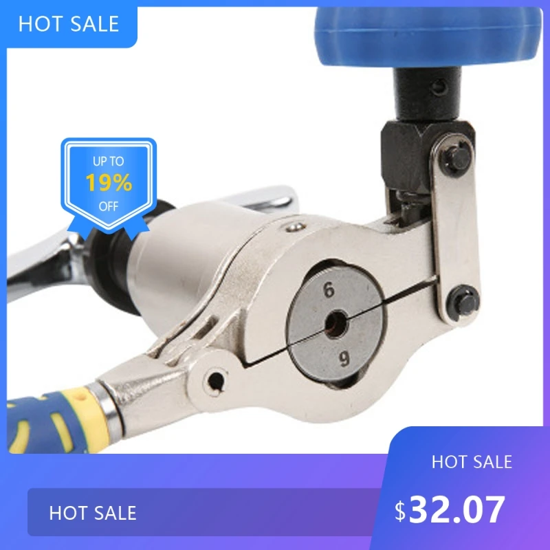 

0728 Useful Brass Pipe Expander WK-519FT-L One-Piece Eccentric Copper Pipe Flaring Tool Kit for Refrigeration