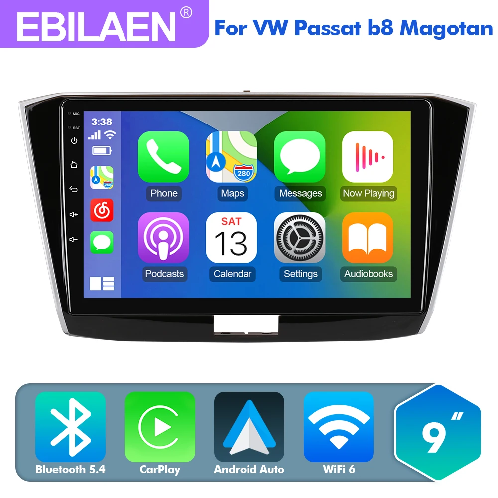 

Android 13.0 Car Radio Multimedia Player For VW/Volkswagen Passat b8 Magotan 2015-2017 GPS Navigation Camera Carplay DSP