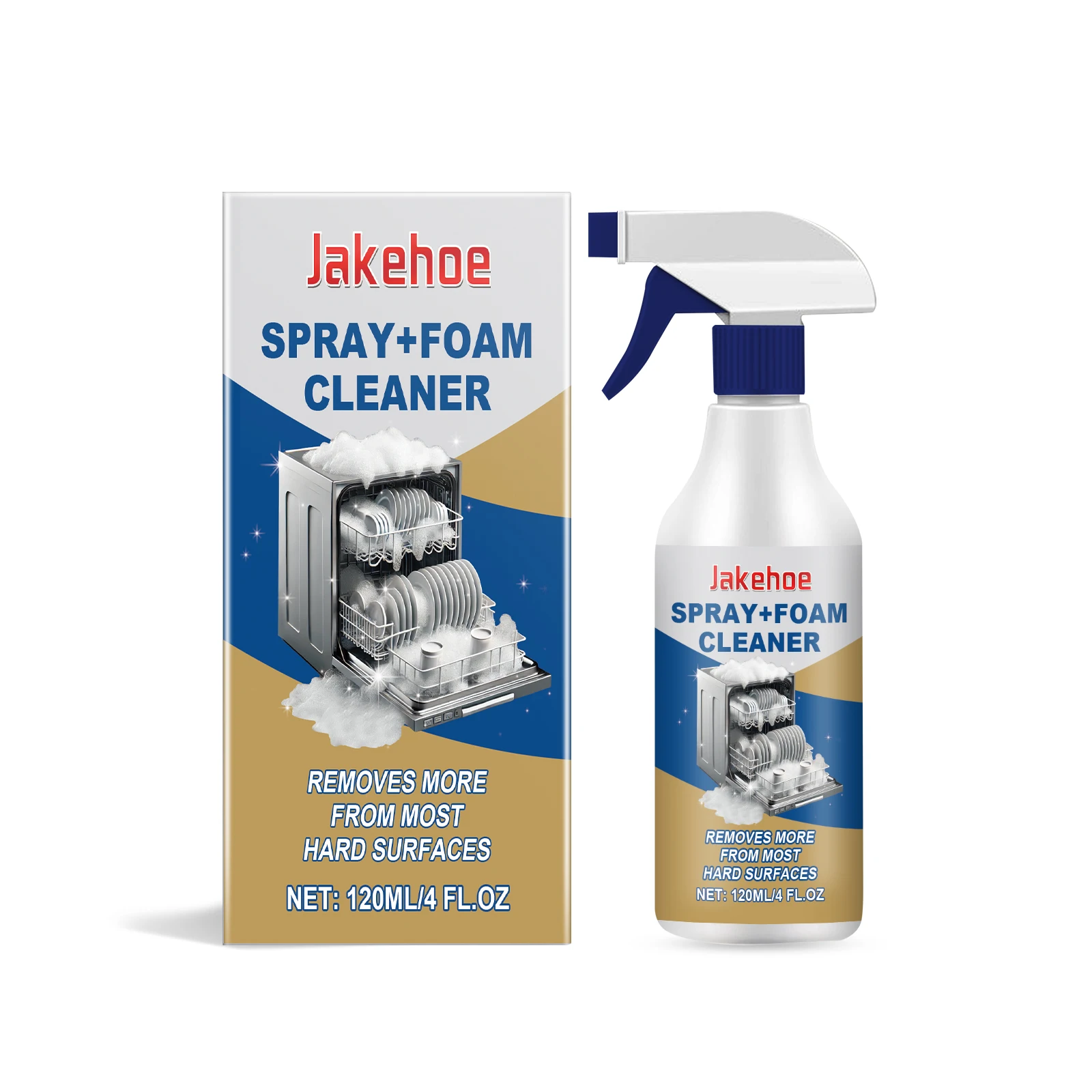 

Jakehoe Пенный очиститель для посудомоечной машины Кухонные принадлежности MultiEffect Clean Stains Grease Очиститель для посудомоечной машины 2 шт.