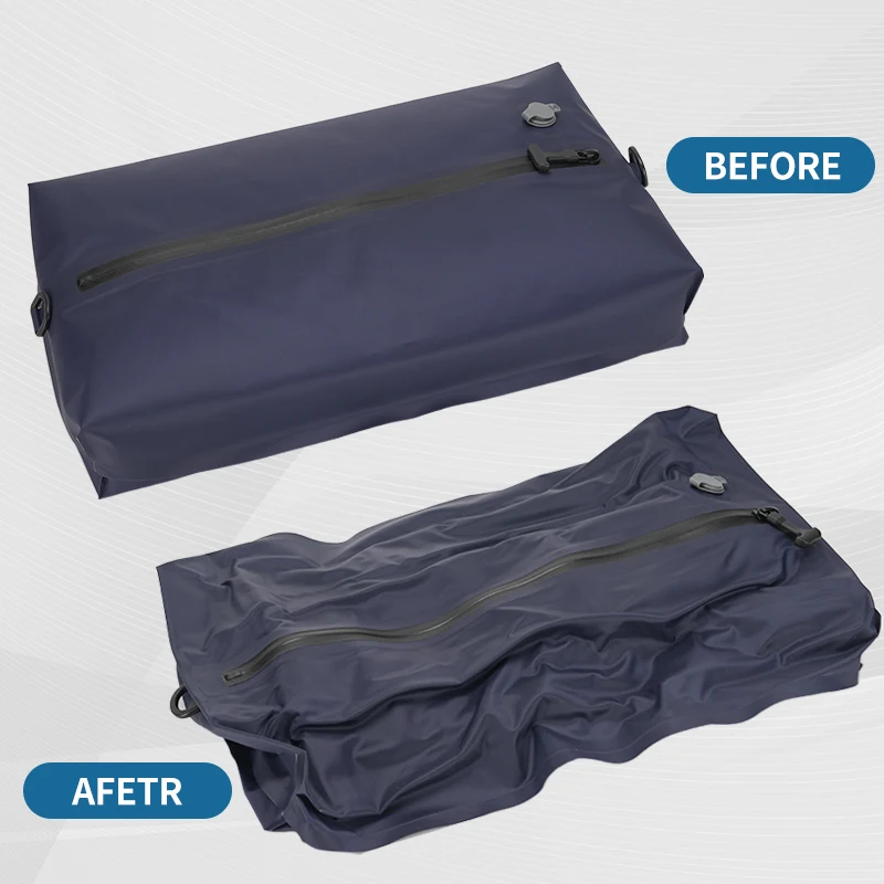 Reusable Travel Vacuum Compression Bags with High-Quality Zippers - Durable TPU Portable Luggage, Waterproof,Suitcase Organizers