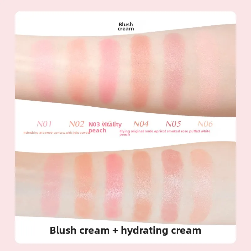 ForeverkeyTwo Color Blush plaque intégrée maquillage du visage crème hydratante éclaircissante imperméable facile coloration durable mat Blush