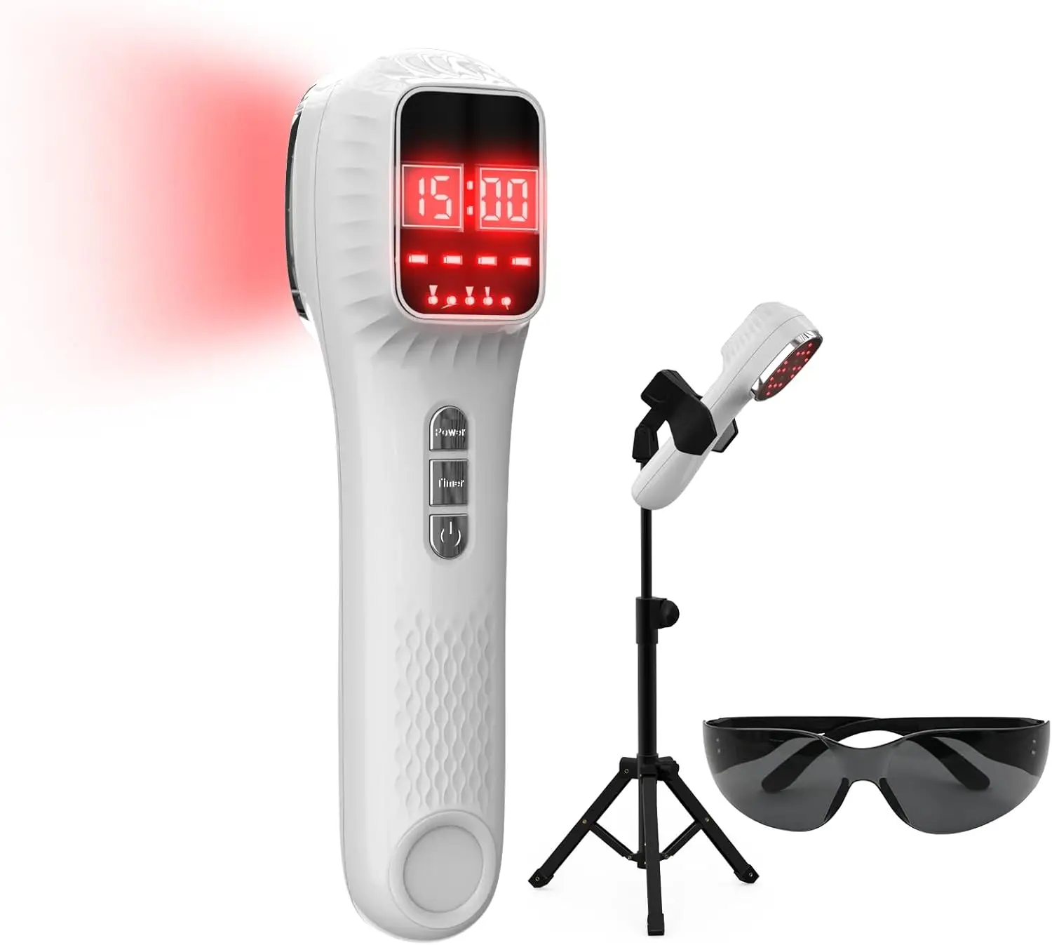 3x808nm Cold Laser Therapy Device 650nm Red Light Physiotherapy 18pcs Beads Face Body 4 Modes 7 Levels Injuries Pain Relief Muscle Joint Fatigue Relief