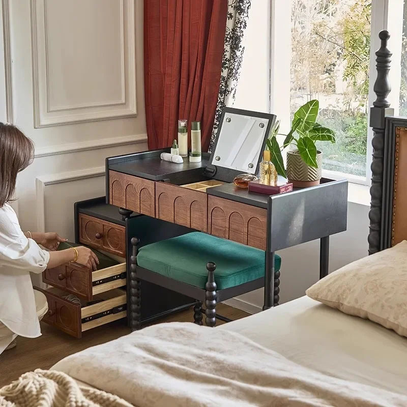 طاولة مكياج فاخرة فاخرة من تأثيث المنزل من Lin's، خزانة دلو مدمجة لغرفة النوم الرئيسية، حديثة وبسيطة