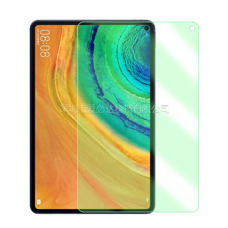 Protector de pantalla de tableta para Huawei MatePad 10,4 10,8/matepad pro 10,8 5G/T8 8,0/honor V6 10,4, vidrio templado, color verde