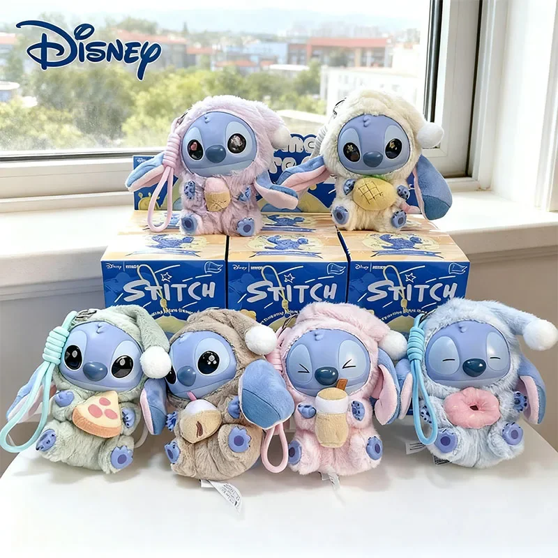 

Новый милый виниловый кулон Disney Stitch, плюшевая игрушка, фигурка, сумка Stitch, кулон, брелок, кукла, украшение для рабочего стола, глухая коробка