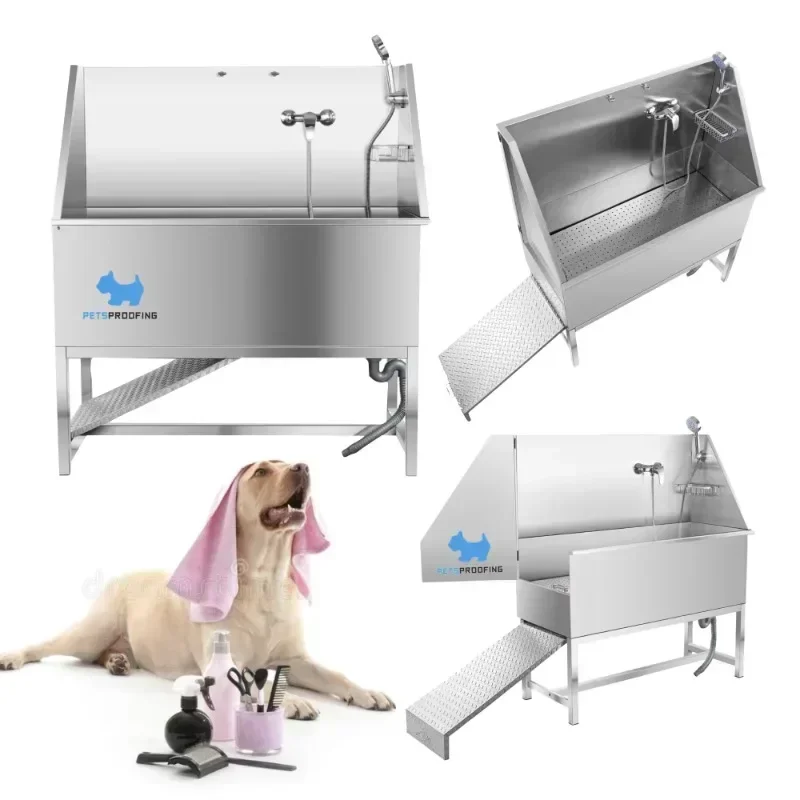 China multifunction Stainless Steel Pet Bath Dog Wash Dog Grooming Bathtubs Durable Pet Bath