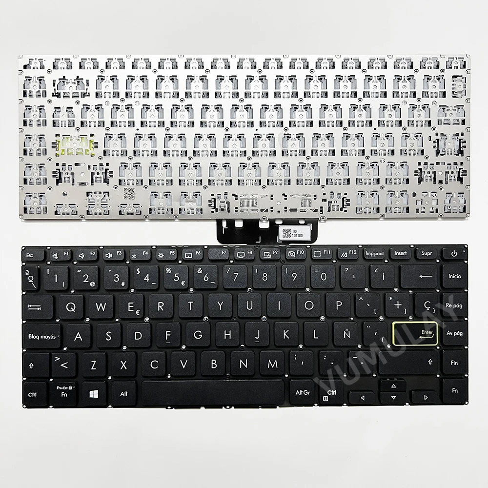 Keyboard US/Latin/Spanyol/RU untuk ASUS Vivobook D413 D413D D413DA X413 X413EA X413FA X413FF X413J X413JA X413JF X413JP M413 M413D M413DA M413I M413IA S413 S413DA S413EA S413FA S413IA K413