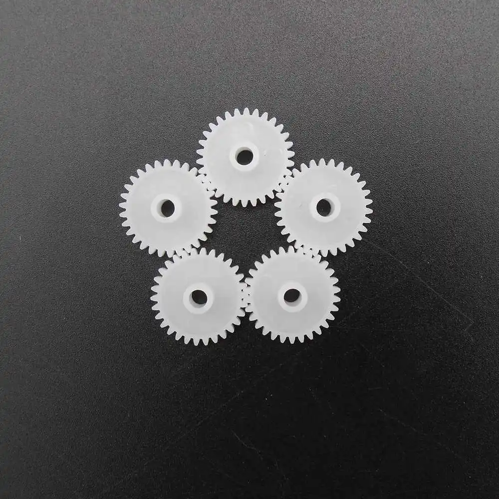 100Pc/lot 0.5M 30T 303A Plastic Gear Disc Toy Accessories Modular 0.5 Bore Hole 3mm 2.95mm 3A Tight 30 Tooth 5.2MM 16mm Diameter